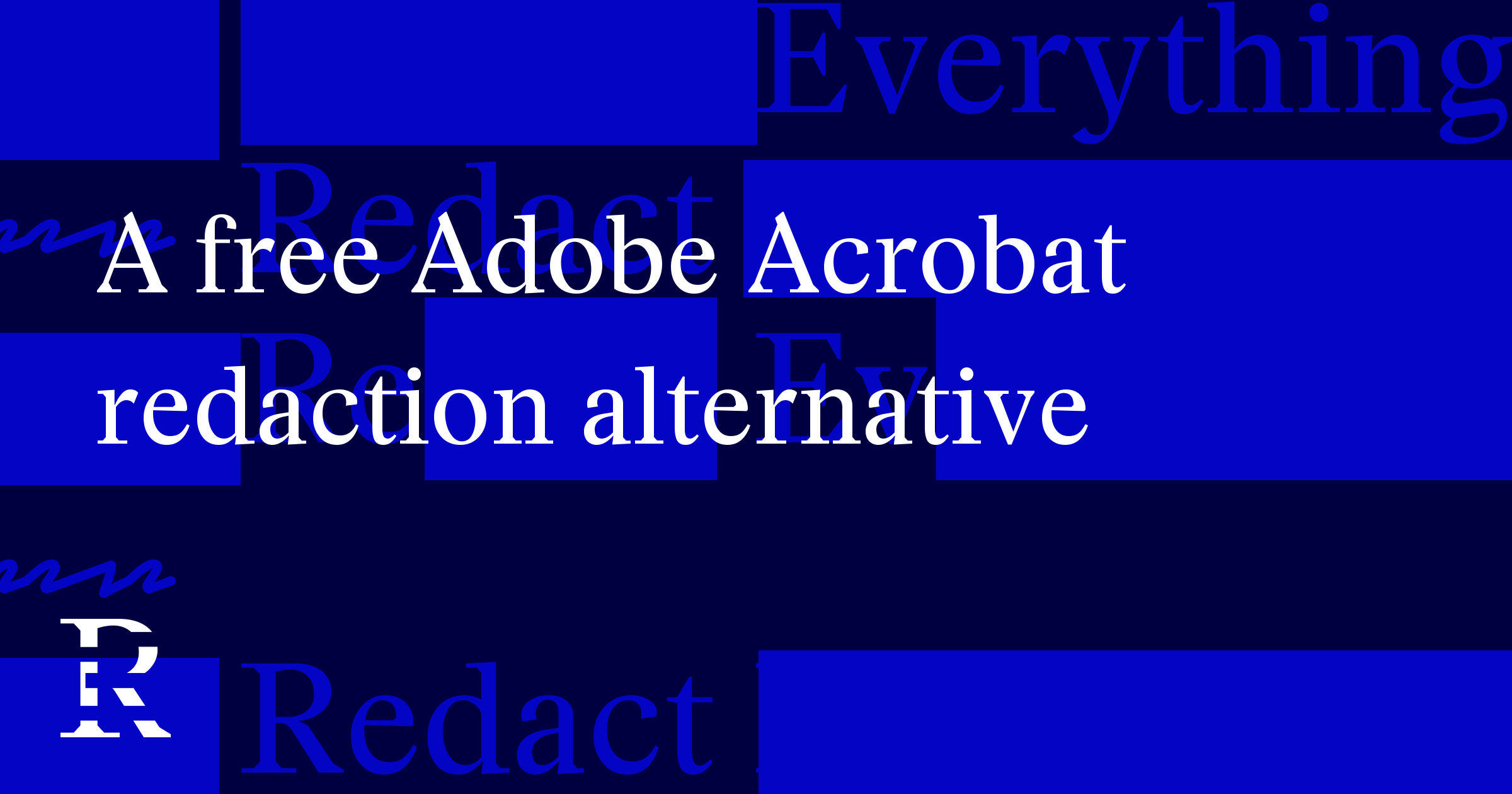 A free Adobe Acrobat redaction alternative