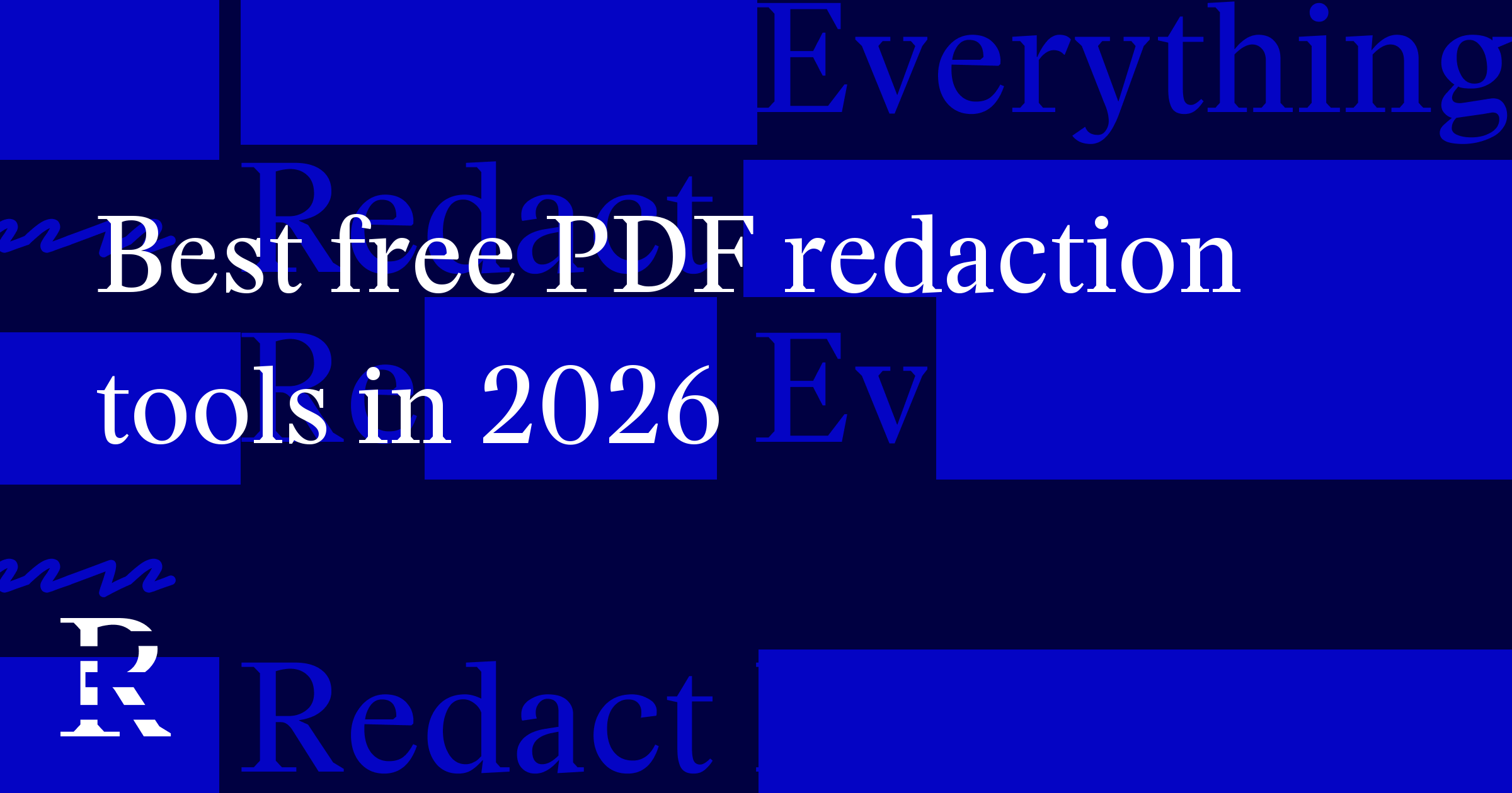 Best free PDF redaction tools in 2026