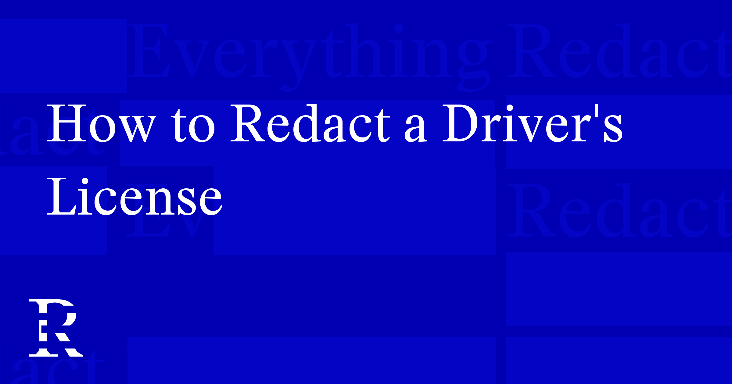 How to Redact a Driver's License (Barcode Included)