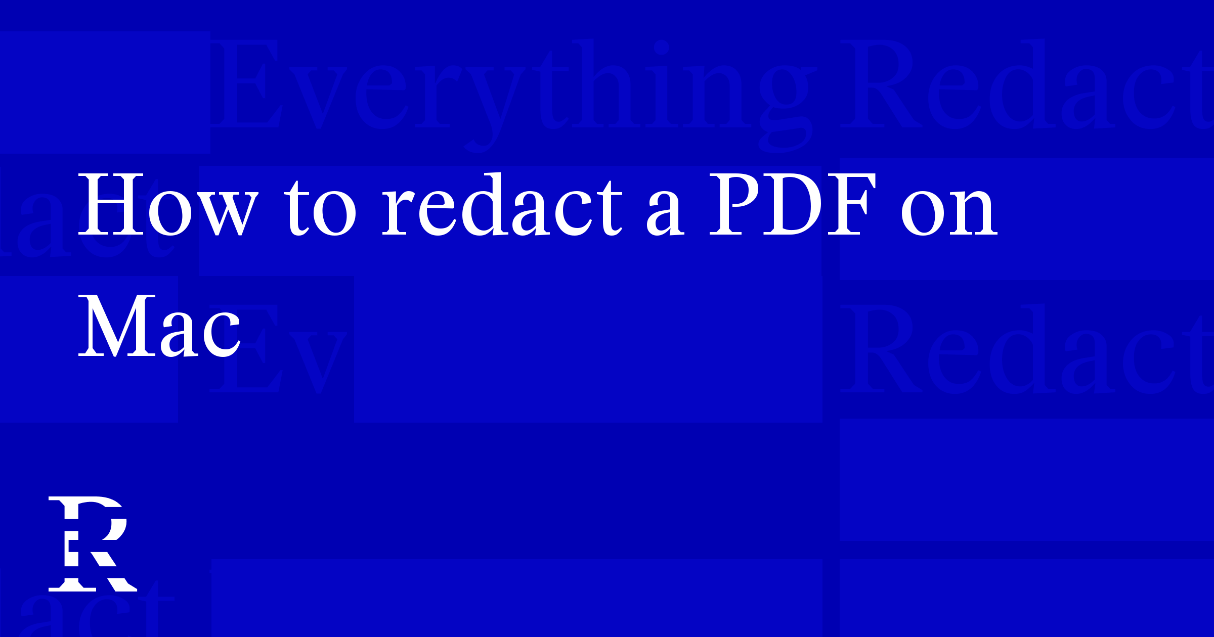 How to redact a PDF on Mac (Preview, and a safer option)