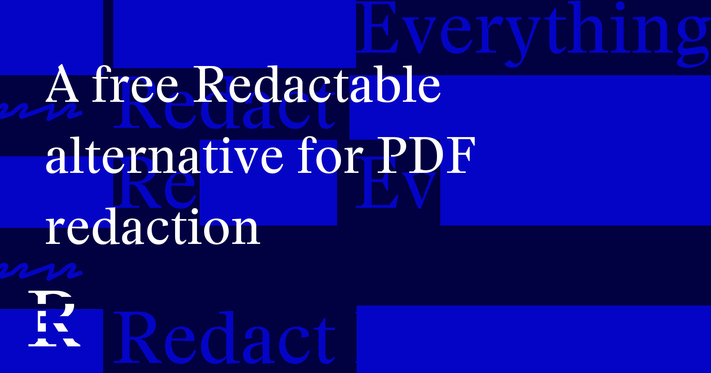 A free Redactable alternative for PDF redaction