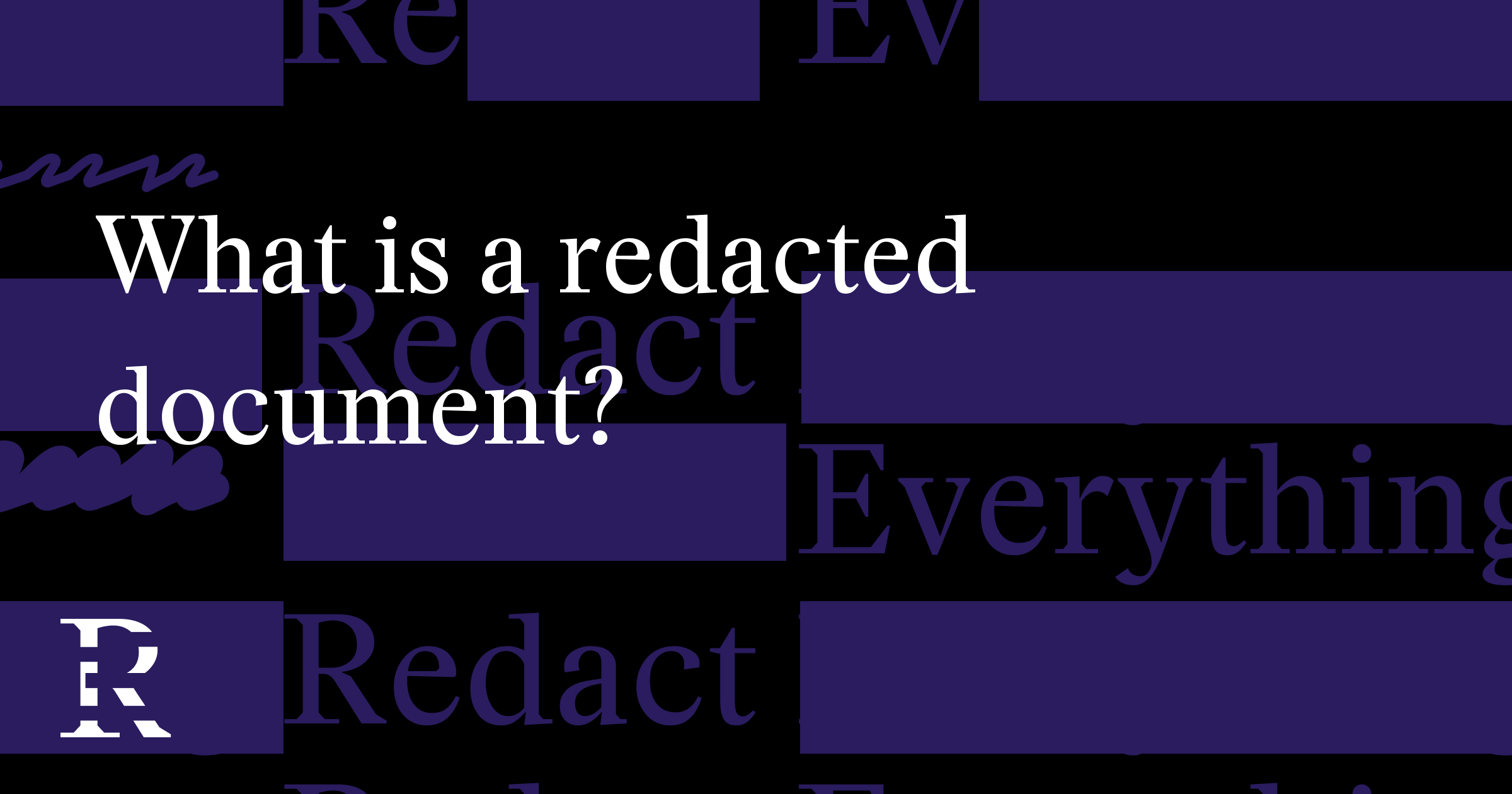 What is a redacted document? (with examples)